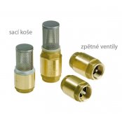 Check valves and foot valves in brass